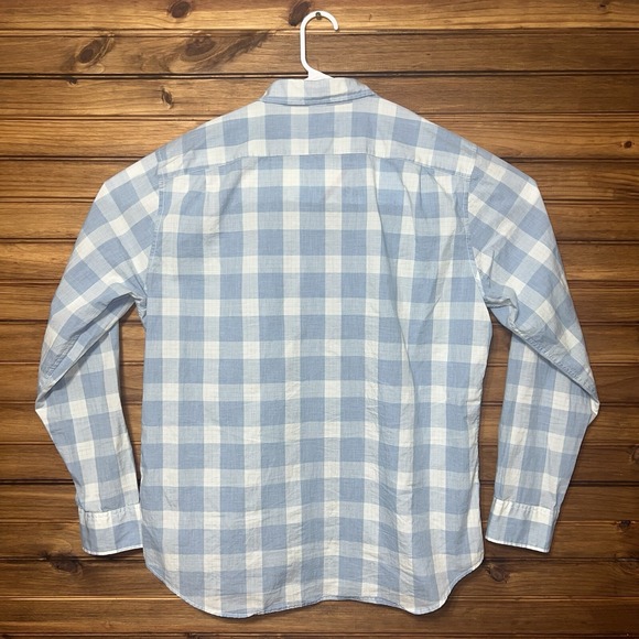 Bonobos Shirt Mens Size XL Slim Fit Blue Checkered Long Sleeve Button LOT OF TWO - Picture 4 of 10